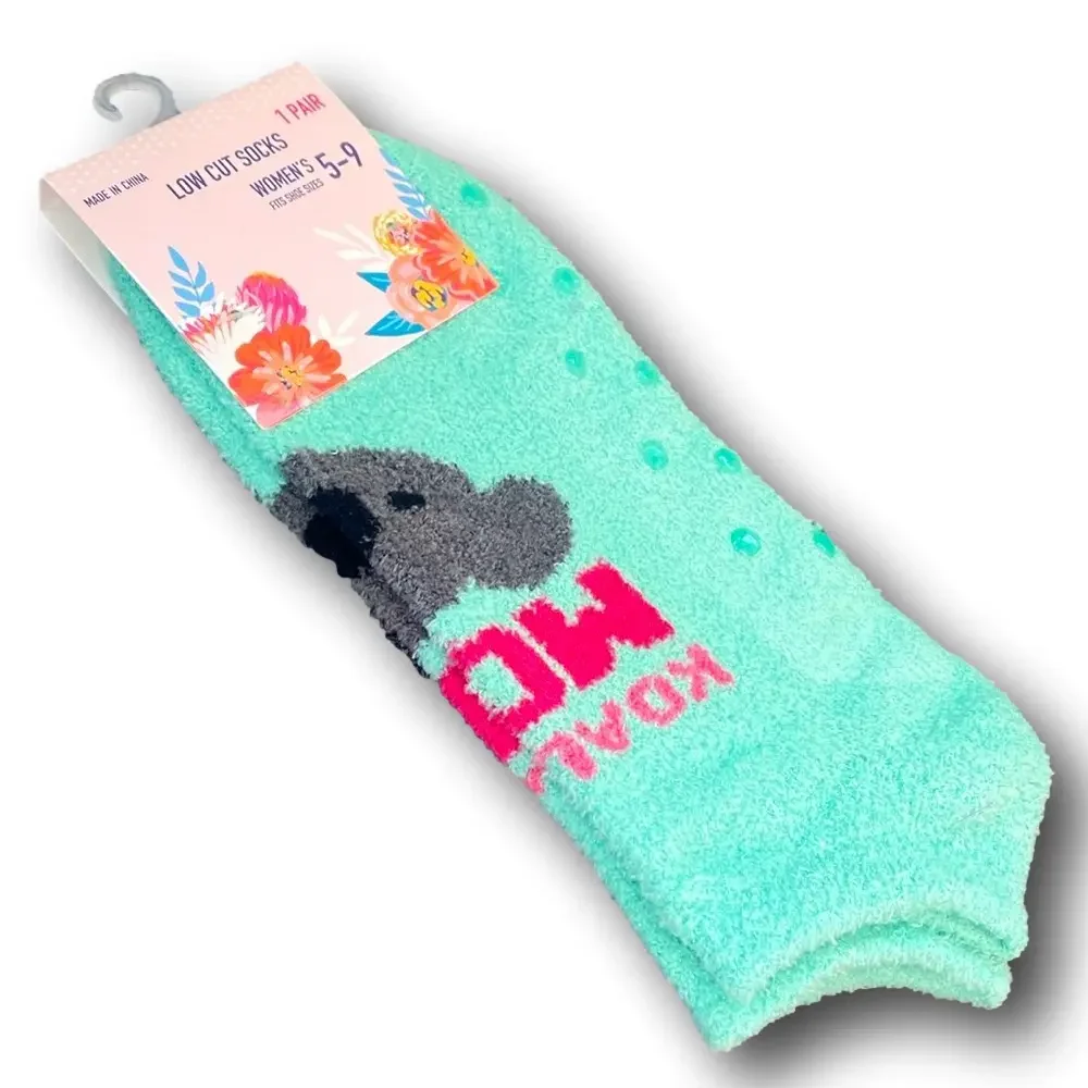 3/$15 Koala-ty Mom Mother's Day Funny Novelty Low Cut Cozy Fashion Socks - NWT
